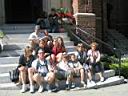 le groupe sur les marches de la Cath�drale de san Francisco !