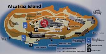 plan du p�nitencier d'Alcatraz !